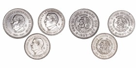 Monedas Extranjeras
Méjico
Centenario de la Constitución. Serie de 3 valores. AR/CuNi. 1957. 1, 5 y 10 Pesos. KM.458, 470 y 475. EBC- a MBC.