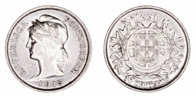 Monedas Extranjeras
Portugal
10 Centavos. AR. 1915. 2.53g. KM.563. EBC-.
