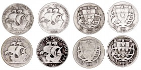 Monedas Extranjeras
Portugal
2,5 Escudos. AR. Lote de 4 monedas. 1933, 1940, 1944 y 1946. KM.580. MBC a BC-.