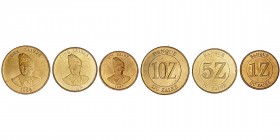 Monedas Extranjeras
Zaire
Serie de 3 valores. AE. Zaire y 5 Zaires 1987 y 10 Zaires 1988. KM.13, 14 y 19. EBC a EBC-.