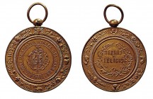 Medallas
Medalla. AE. Colegio Nuestra Señora del Carmen, Utrera. Premio de Religión. 40.00mm. Con anilla. Muy bonita pieza. EBC-.