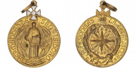Medallas
Medalla. AE. (siglo XX). Hermandad de San Isidoro y Profesionales de la Estadística. 45.00mm. Con anilla. EBC.