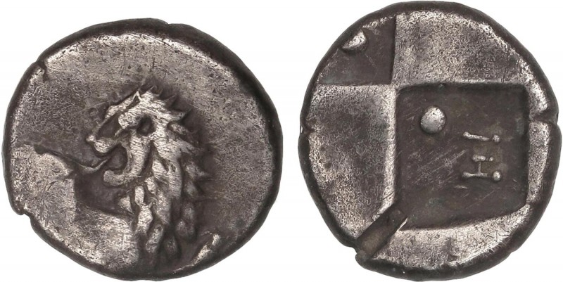 GREEK COINS
Hemidracma. 400-350 a.C. CHERRONESOS. TRACIA. Anv.: Prótomo de león...