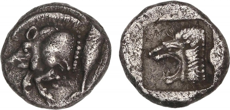 GREEK COINS
Trihemióbolo. 480-450 a.C. KYZIKOS. Anv.: Medio jabalí a izquierda,...