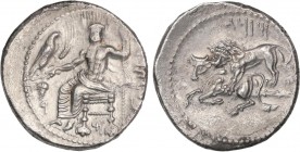 GREEK COINS
Estátera. 361-334 a.C. SATRAPIA DE MAZAIOS. TARSOS. CILICIA. Anv.: Baal de Tarsos entronizado a izquierda con águila, delante espiga y ra...