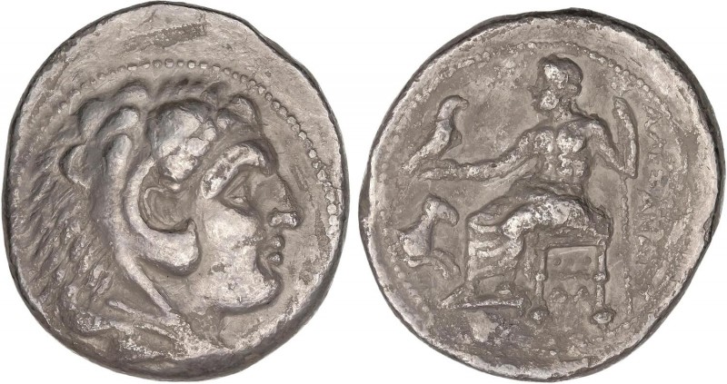 GREEK COINS
Tetradracma. 336-323 a.C. ALEJANDRO MAGNO. DAMASCO. Anv.: Cabeza de...