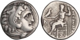 GREEK COINS
Dracma. 336-323 a.C. ALEJANDRO MAGNO. COLOPHON. Anv.: Cabeza de Hércules con piel de león a derecha. Rev.: Zeus entronizado a izquierda d...