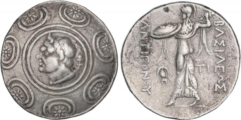 GREEK COINS
Tetradracma. 277-239 a.C. ANTÍGONOS GONATAS. MACEDONIA. Anv.: Escud...