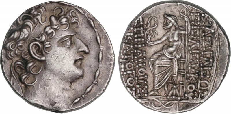 GREEK COINS
Tetradracma. 95-94 a.C. SELEUCO VI. REINO SELÉUCIDA. Anv.: Cabeza d...