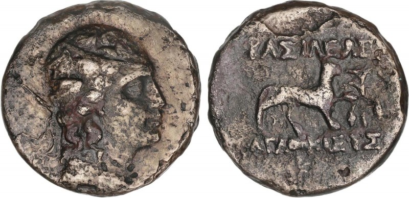 GREEK COINS
Didracma. 171-160 a.C. AGATHOKLES. BACTRIA E INDOGRECIA. Anv.: Cabe...