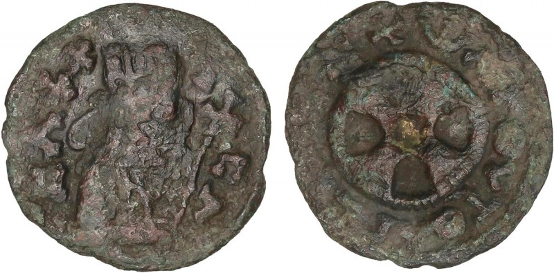 GREEK COINS
AE. 440-460 d.C. ANÓNIMA. AXUM. Anv.: BA X-AA (Rey de Chabassat). B...
