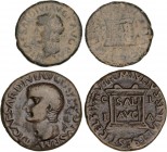 CELTIBERIAN COINS
Lote 2 monedas Semis y As. 14-36 d.C. ÉPOCA DE TIBERIO. ILICI (ELCHE, Alicante). Anv.: TI. CAESAR DIVI. AVG. F. AVGVSTVS P. M. Cabe...