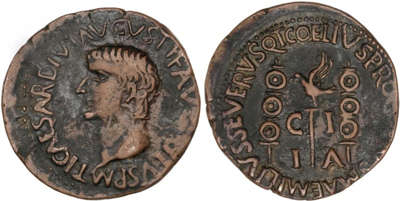 CELTIBERIAN COINS
As. 14-36 d.C. ÉPOCA DE TIBERIO. ILICI (ELCHE, Alicante). Anv...