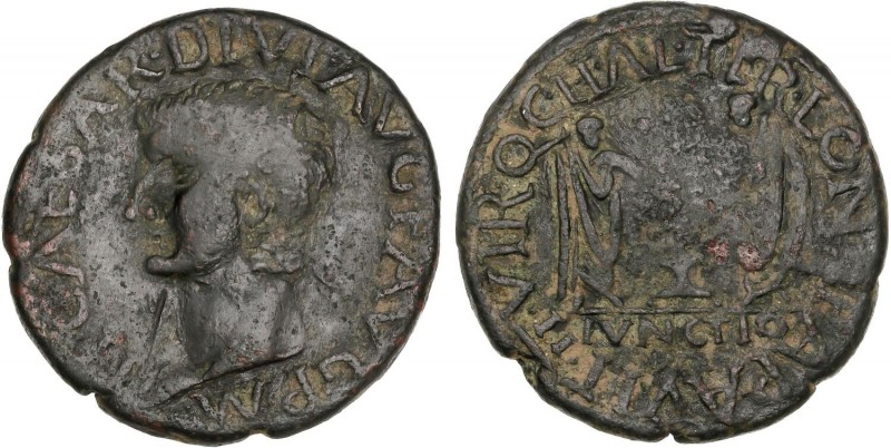 CELTIBERIAN COINS
As. 14-36 d.C. ÉPOCA DE TIBERIO. ILICI (ELCHE, Alicante). Anv...