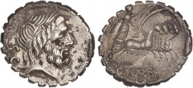ROMAN COINS: ROMAN REPUBLIC
Republic
Denario. 83-82 a.C. ANTONIA-1. Q. Antonius Balbus. Rev.: Victoria en cuadriga a derecha, debajo N. En exergo: Q...