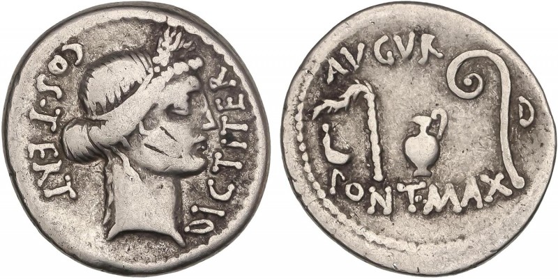 ROMAN COINS: ROMAN EMPIRE
Empire
Denario. Acuñada el 46 a.C. JULIO CÉSAR-4a. A...