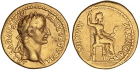 ROMAN COINS: ROMAN EMPIRE
Empire
Áureo. Acuñada el 14-17 d.C. TIBERIO. LUGDUNUM. Anv.: TI. CAESAR DIVI AVG. F. AVGVSTVS. Busto laureado de Tiberio a...