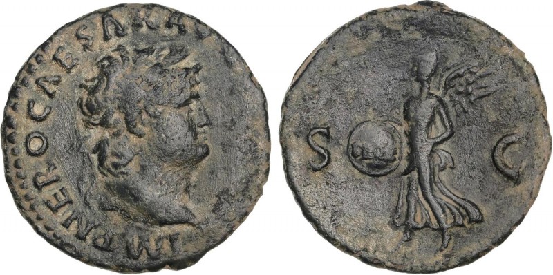 ROMAN COINS: ROMAN EMPIRE
Empire
As. Acuñada el 54-55 d.C. NERÓN. Anv.: IMP. N...