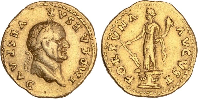 ROMAN COINS: ROMAN EMPIRE
Empire
Áureo. Acuñada el 74 d.C. VESPASIANO. Anv.: I...