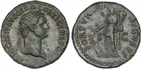 ROMAN COINS: ROMAN EMPIRE
Empire
Dupondio. Acuñada el 81-96 d.C. DOMICIANO. Anv.: (IMP. CA)ES. DOMIT. AVG. GERM. COS. XI CENS. POT. P. P. Cabeza lau...