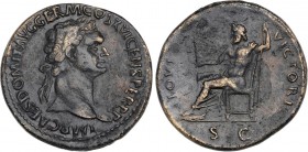 ROMAN COINS: ROMAN EMPIRE
Empire
Sestercio. Acuñada el 92-94 d.C. DOMICIANO. Anv.: IMP. CAES. DOMIT. AVG. GERM. COS. XVI CENS. PER. P. P. Cabeza lau...