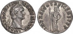 ROMAN COINS: ROMAN EMPIRE
Empire
Denario. Acuñada el 91-92 d.C. DOMICIANO. Anv.: IMP. CAES. DOMIT. AVG. GERM. P. M. Tr. P. XI. Cabeza laureada a der...