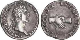ROMAN COINS: ROMAN EMPIRE
Empire
Denario. Acuñada el 97 d.C. NERVA. Anv.: IMP. NERVA CAES. AVG. P. M. TR. P. COS. III P. P. Cabeza laureada a derech...