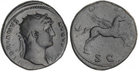 ROMAN COINS: ROMAN EMPIRE
Empire
Dupondio. Acuñada el 125-128 d.C. ADRIANO. Anv.: HADRIANVS AVGVSTVS. Cabeza radiada a derecha. Rev.: COS III SC. 16...