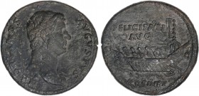 ROMAN COINS: ROMAN EMPIRE
Empire
Sestercio. Acuñada el 132-134 d.C. ADRIANO. Anv.: HADRIANVS AVGVSTVS. Cabeza laureada a derecha. Rev.: FELICITATI A...
