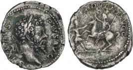 ROMAN COINS: ROMAN EMPIRE
Empire
Denario. Acuñada el 201-210 d.C. SEPTIMO SEVERO. Anv.: SEVERVS PIVS AVG. Cabeza laureada a derecha. Rev.: ADVENT. A...