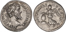 ROMAN COINS: ROMAN EMPIRE
Empire
Denario. Acuñada el 198-200 d.C. SEPTIMIO SEVERO. Anv.: L. SEPT. SEV. AVG. IMP. XI PART.MAX. Busto laureado a derec...