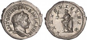 ROMAN COINS: ROMAN EMPIRE
Empire
Denario. Acuñada el 213-217 d.C. CARACALLA. Anv.: ANTONINVS. PIVS AVG. GERM. Busto a derecha. Rev.: VENVS VICTRIX. ...