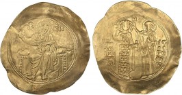 BYZANTINE COINS
Hyperpyron. JUAN II COMNENO (1118-1143 d.C.). CONSTANTINOPLA. Anv.: Cristo sentado en un trono dando la bendición, encima IC-XC. Rev....