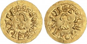 VISIGOTHIC COINS
Triente. RECAREDO II (621 d.C.). TOLETO (Carthaginensis). Anv.: ¶RECCAREDVS RE: Rev.: ¶ToLEToPIVSN. 1,44 grs. AU. (Ligera grieta en ...