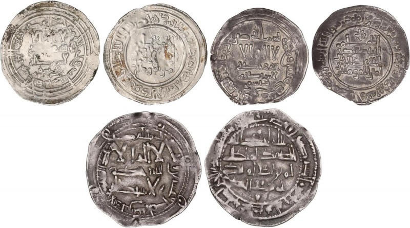 AL-ANDALUS COINS
Emirate and Caliphate
Lote 3 monedas Dirham. 225,331 y 332H. ...