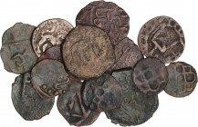 ISLAMIC COINS
Lots
Lote 14 monedas. Siglo XIII-XIV. GOLDEN HORDE (Horda de Oro). AE. Lote de 4 AE Pul, Anónimo temp. Uzbek Khan, Bulghar (4) AE Pul,...