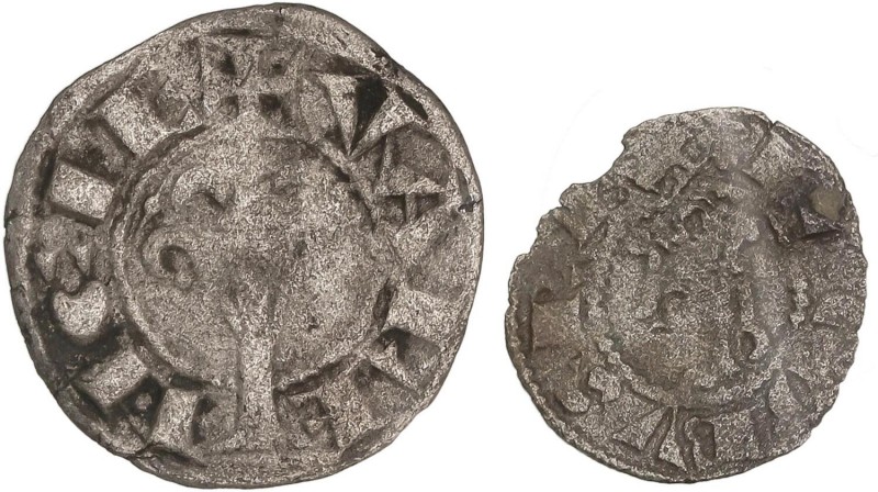 MEDIEVAL COINS: CATALONIA-ARAGÓN
Catalonia - Aragon
Lote 2 monedas Òbol y Dine...