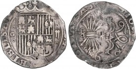 SPANISH MONARCHY: FERDINAND AND ISABELLA
Ferdinand and Isabella
2 Reales. GRANADA. Anv.: G - Escudo - II. Rev.: R. 6,42 grs. AC-498. MBC-.