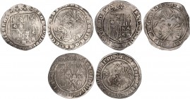 SPANISH MONARCHY: FERDINAND AND ISABELLA
Ferdinand and Isabella
Lote 3 monedas 1 Real. BURGOS, SEGOVIA y SEVILLA. A EXAMINAR. MBC-.