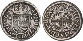 SPANISH MONARCHY: PHILIP V
Philip V
1 Real. 1721. SEVILLA. J. 2,65 grs. AC-645. MBC+.