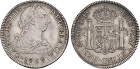 SPANISH MONARCHY: CHARLES III
Charles IIII
2 Reales. 1782. MÉXICO. F.F. 6,75 grs. Ligera pátina. AC-672. EBC-.