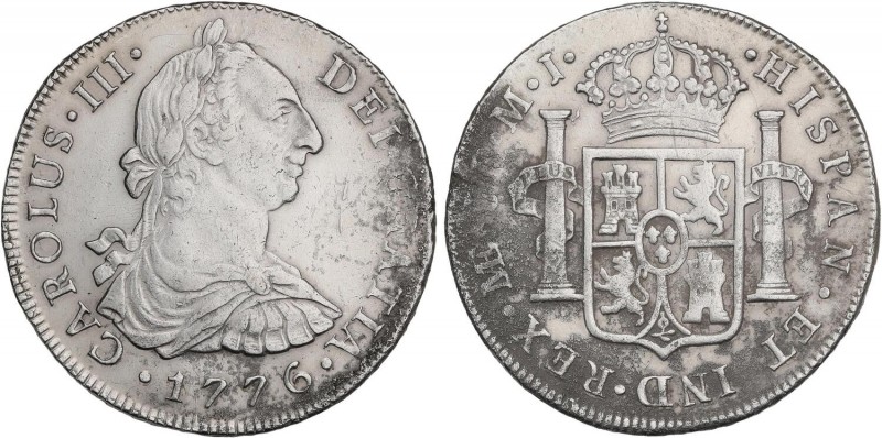 SPANISH MONARCHY: CHARLES III
Charles IIII
8 Reales. 1776. LIMA. M.J. 26,72 gr...