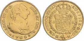 SPANISH MONARCHY: CHARLES III
Charles IIII
2 Escudos. 1788. MADRID. M. 6,68 grs. (Colgada). AC-1578. MBC-/MBC.