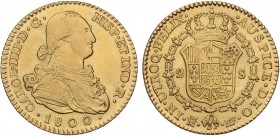 SPANISH MONARCHY: CHARLES IV
Charles IV
2 Escudos. 1800. MADRID. M.F. 6,74 grs. Brillo original. AC-1297. EBC-/EBC.