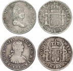 SPANISH MONARCHY: FERDINAND VII
Ferdinand VII
Lote 2 monedas 1/2 Real. 1810 y 1819. MÉXICO. H.J. y J.J. AC-392, 410. MBC-.