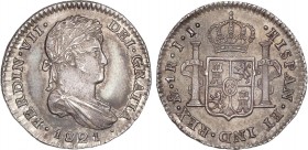SPANISH MONARCHY: FERDINAND VII
Ferdinand VII
1 Real. 1821/0. MÉXICO. J.J. 3,41 grs. Rectificación de fecha visible en la parte inferior izquierda d...