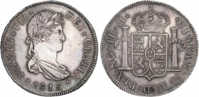 SPANISH MONARCHY: FERDINAND VII
Ferdinand VII
4 Reales. 1815/4. GUATEMALA. M. 13,48 grs. (Rayitas de ajuste). Bonita pátina irregular de colección a...
