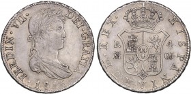 SPANISH MONARCHY: FERDINAND VII
Ferdinand VII
4 Reales. 1816. MADRID. G.J. 13,50 grs. Acuñación floja en parte. Restos de brillo original. AC-1082. ...