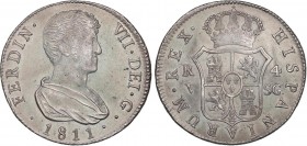 SPANISH MONARCHY: FERDINAND VII
Ferdinand VII
4 Reales. 1811. VALENCIA. S.G. 13,36 grs. (Ligera pátina). AC-1144. EBC-.
