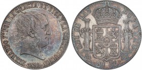 SPANISH MONARCHY: FERDINAND VII
Ferdinand VII
20 Reales. 1822. MADRID. S.R. Encapsulada por PCGS (nº 846969.63/37153165) como MS 63. Brillo original...